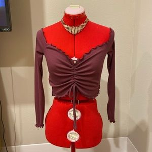 Off the shoulder Nasty Gal top